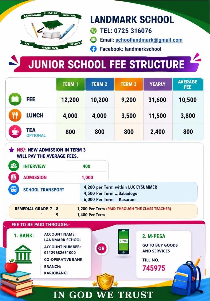 Landmark School Fee Structure - Page 2
